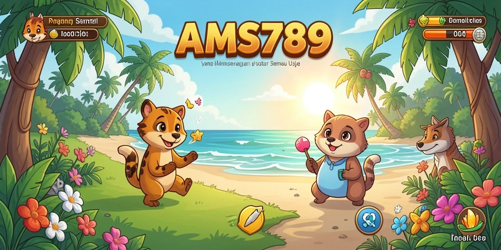 Tampilan gameplay AMS789 yang menarik dan penuh warna.
