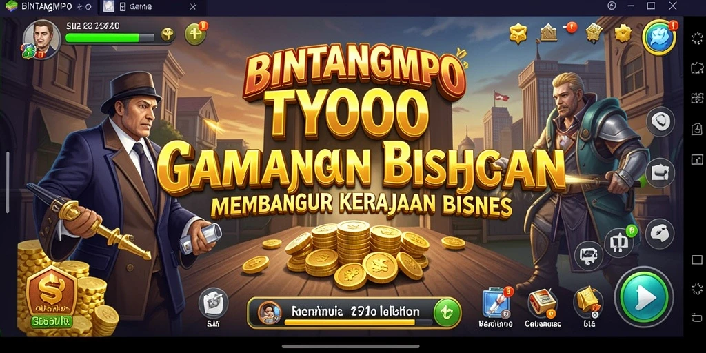 Screenshot BINTANGMPO menunjukkan gameplay Tycoon yang seru dan mendebarkan.