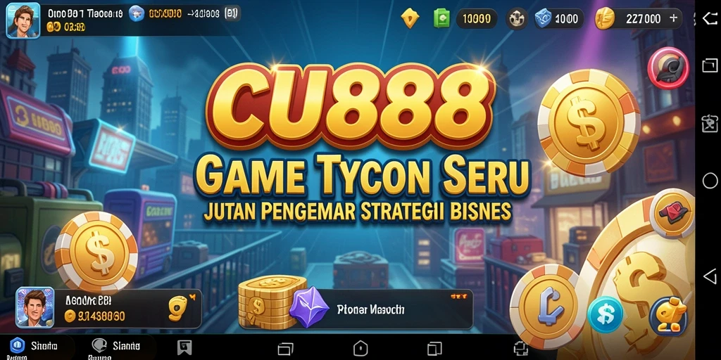Tampilan gameplay <strong>CU888</strong> yang menarik dan menggugah semangat bisnis.