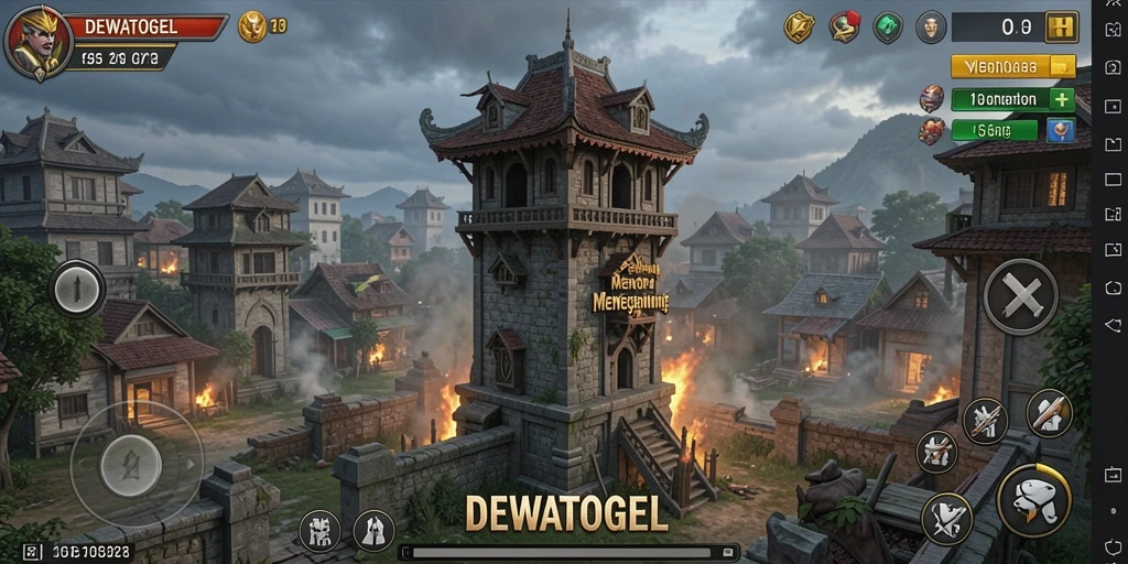 Gameplay seru DEWATOGEL dalam genre Tower Defense.