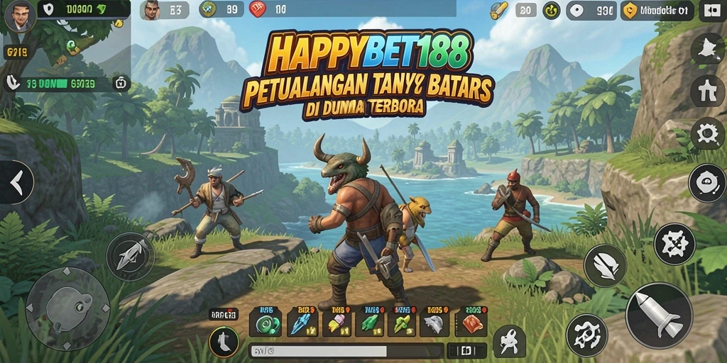 Tampilan gameplay seru dari HAPPYBET188 di dunia Open World.