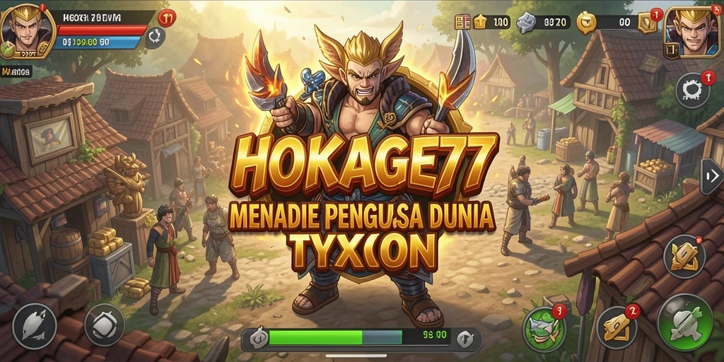 Screenshot utama HOKAGE77 menampilkan aksi gameplay Tycoon yang seru.