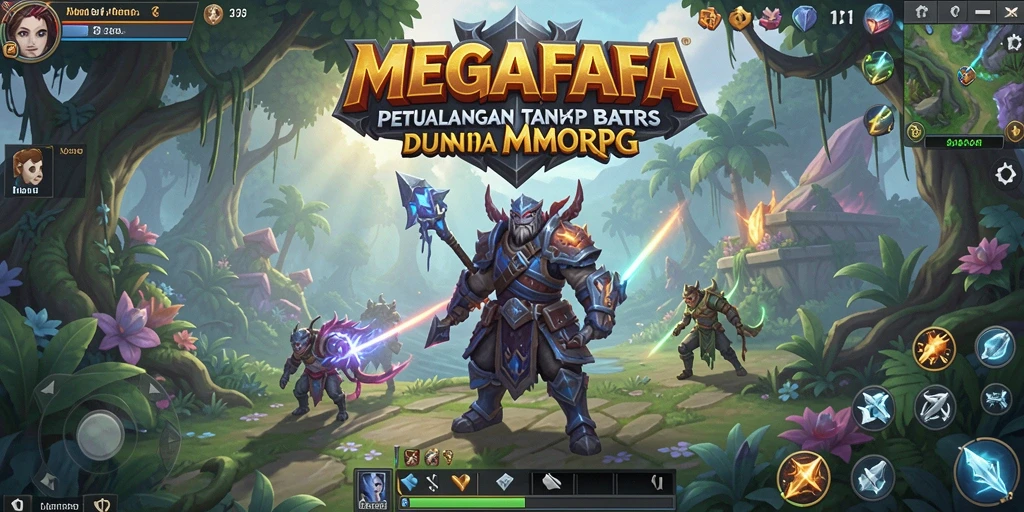 Tangkapan layar dari gameplay MEGAFAFA, menampilkan aksi pertarungan yang seru.