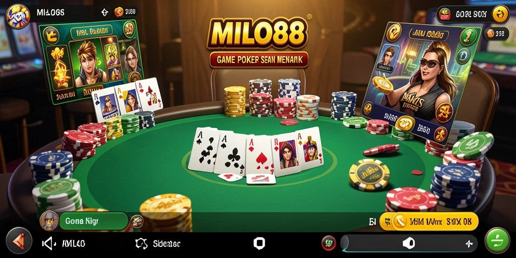 Gameplay menarik dari MILO88 yang menampilkan poker secara live.