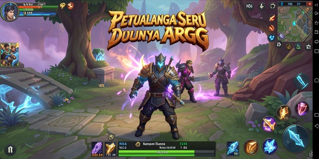 Gambaran gameplay seru dalam N06 yang penuh aksi ARPG.