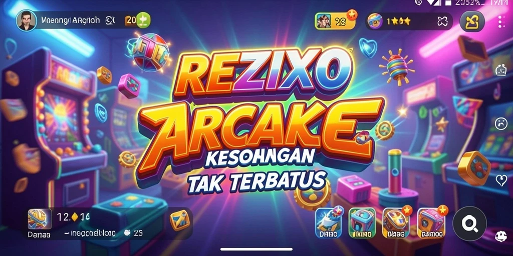 Tampilan gameplay seru di REZIXO dengan efek visual menarik.