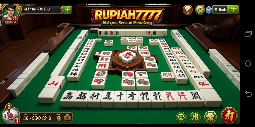 Screenshot RUPIAH777 menampilkan gameplay Mahjong yang mendebarkan.