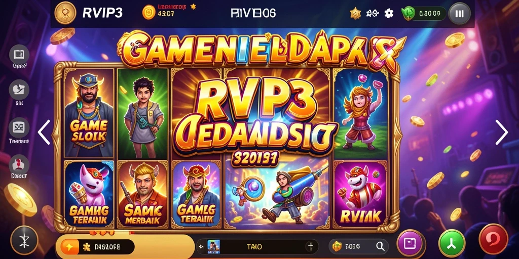 Tampilan gameplay RVIP3 yang menarik dan berwarna-warni.
