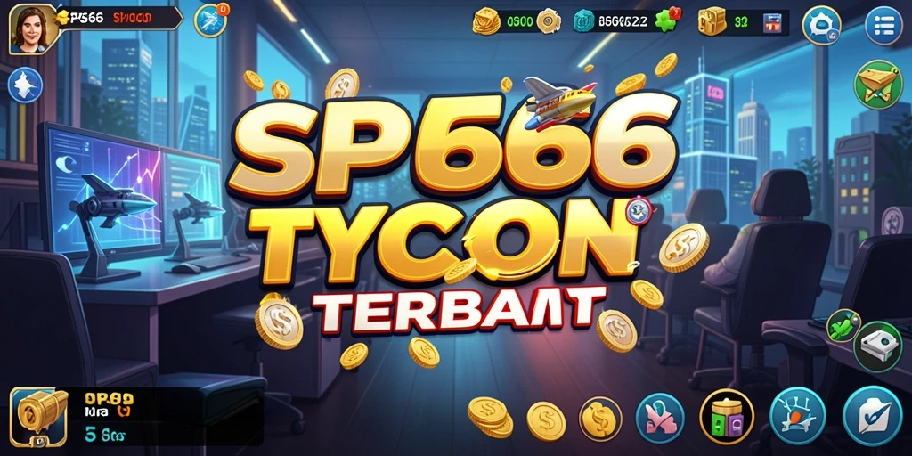Gameplay <strong>SP666</strong> menampilkan simulasi bisnis yang mendetail.
