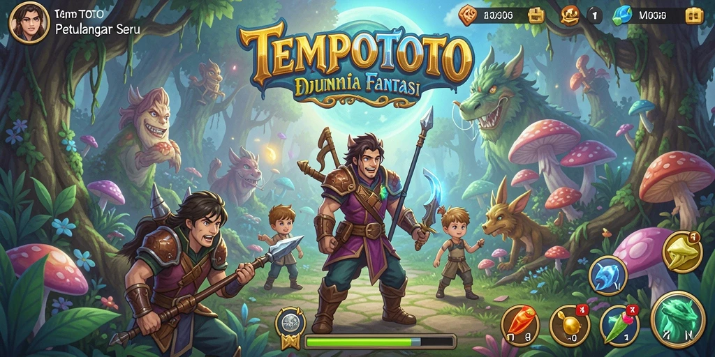 Tampilan gameplay TEMPOTOTO dengan aksi petualangan yang menarik.